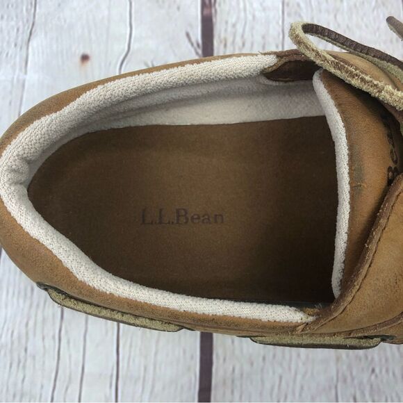 L.L. Bean Brown Leather Moccasins Men\'s Sz 7.5W main image 5